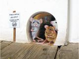 Hole In Wall Mural No Cats Scaredy Mice Mouse Hole Wall Sticker Decal