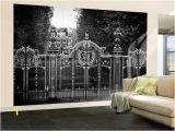 Hollywood Sign Wall Mural Wall Mural Gate at Buckingham Palace Green Park London Uk