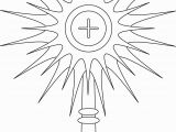 Holy Thursday Coloring Pages Monstrance Coloring Page Google Search