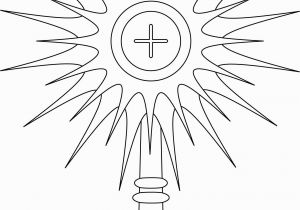 Holy Thursday Coloring Pages Monstrance Coloring Page Google Search