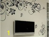 Home Decor Mural Art Wall Paper Stickers Removable butterfly Flower Diy Vinyl Decal Art Mural Home Decor Wall