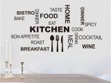 Home Decor Mural Art Wall Paper Stickers Wallpaper Sticker Kitchen Letter Removable Vinyl Wall Stickers Mural