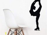 Home Gym Wall Murals Amazon Wwttoo Figure Skating Wall Decals Woman Figure