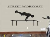 Home Gym Wall Murals Street Workout Wall Decals athlete Performance Wall Stickers Workout Room Wall Decor Home Gym Wall Decor Gymnastics Workout Decals Se066