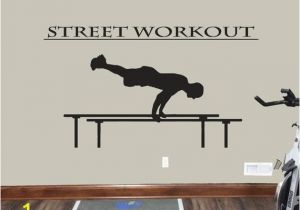 Home Gym Wall Murals Street Workout Wall Decals athlete Performance Wall Stickers Workout Room Wall Decor Home Gym Wall Decor Gymnastics Workout Decals Se066