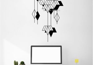 Home Office Wall Murals Abstract Geometric Art Wall Stickers Home Decor Creative Design Fice Decor Wall Decals Vinyl Murals Size Walls Stickers for Home Stickers for