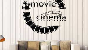 Home theater Wall Murals Vinyl Wall Decal Cinema Movie Cinemaddict Stickers Mural Unique