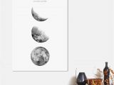 Home Wall Mural Painting Singapore Abstract Moon Phases Canvas Print Painting Picture Wall Mural Hanging Home Decor