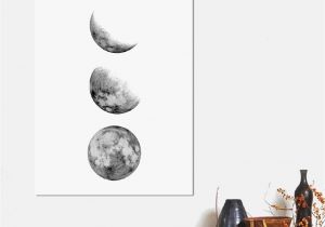 Home Wall Mural Painting Singapore Abstract Moon Phases Canvas Print Painting Picture Wall Mural Hanging Home Decor