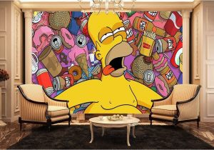 Home Wall Mural Painting Singapore Homer Simpson Wall Mural Kids Wall Murals Amazon