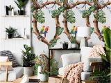 Home Wall Mural Painting Singapore Removable Wallpaper Tropical Cheetahs Wallpaper Floral Wallpaper Tropical Wallpaper Wall Covering Wallpaper Wallpaper Mural 108