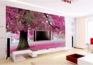 Home Wall Murals Uk 3d Wallpaper Bedroom Mural Roll Romantic Purple Tree Wall