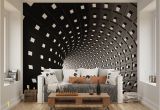 Home Wall Murals Uk Ohpopsi Abstract Modern Infinity Tunnel Wall Mural Amazon
