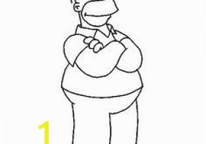 Homer Simpson Coloring Page 25 Gambar Simpsons Coloring Pages Terbaik