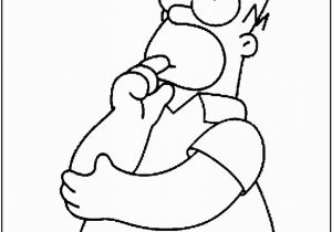Homer Simpson Coloring Page Free Printable Simpsons Coloring Pages for Kids