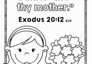 Honor Thy Father and Mother Coloring Pages Bible Verse for Kids Archives the Crafty Classroom