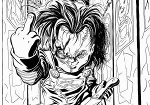 Horror Movie Coloring Pages for Adults Chucky Childs Play