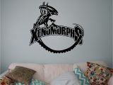 Horror Movie Wall Murals Alien Xenomorph Wall Decal Cosmic Monster Wall Vinyl Sticker