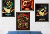 Horror Movie Wall Murals Fantasy Horror Movie Gremlins Poster Retro Style Decorative