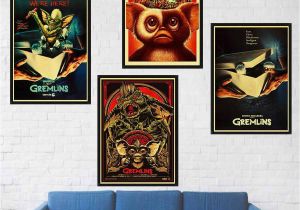 Horror Movie Wall Murals Fantasy Horror Movie Gremlins Poster Retro Style Decorative