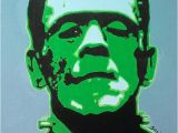 Horror Movie Wall Murals Frankenstein Acrylic Painting Universal Monsters Pop Art