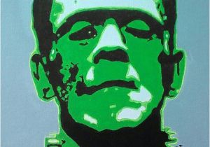 Horror Movie Wall Murals Frankenstein Acrylic Painting Universal Monsters Pop Art