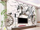 Horse Murals for Bedroom Walls Yonthy 3d Mural Wall Sticker Wallpaper Horse Stone Rome Column