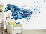 Horse Murals for Walls Children S Room Wall Paper Sticker Painted Horse Wallpaper