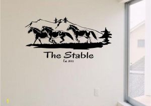 Horse Racing Wall Murals Horse Equestrian Vinyl Wall Art Decal Sticker Animal Rustic