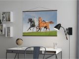 Horse Stable Wall Mural Arab Horses Run Free Stylish Poster Wall