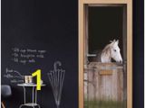 Horse Stable Wall Mural Freies Verschiffen Diy Tür Aufkleber Pferd In Stabile Tür Abziehbilder Dekorationen Für Schlafzimmer Wohnzimmer Tapeten Aufkleber Wohnaccessoires