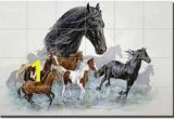 Horse Tile Murals 15 Best Horse Backsplash Designs Images