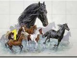 Horse Tile Murals 15 Best Horse Backsplash Designs Images