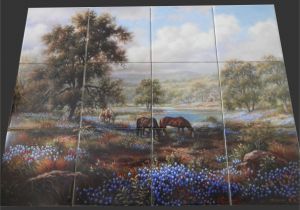 Horse Tile Murals Pin by Linda Reddoch On Country Texas Home Decor In 2019