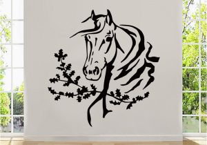 Horse Wall Decals Murals 2017 Hot Sale Personality Art Wall Room Decor Art Vinyl Sticker Mural Decal Horse Head Mustang Big Diy Quotes Wall Stickers Removable Decals