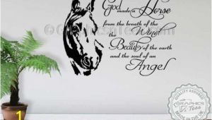 Horse Wall Mural Stickers Horse Wall Sticker God Made A Horse Wall Sticker Quote