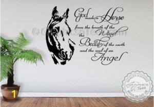 Horse Wall Mural Stickers Horse Wall Sticker God Made A Horse Wall Sticker Quote