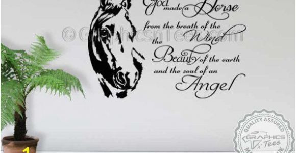 Horse Wall Mural Stickers Horse Wall Sticker God Made A Horse Wall Sticker Quote