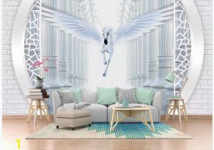 Horse Wall Murals Wallpaper Custom Wallpaper for Walls 3d Murals Wallpapers European Jade Carving Horse Roman Column Tv Background Wall Paper Home Decor Hd Free Wallpapers