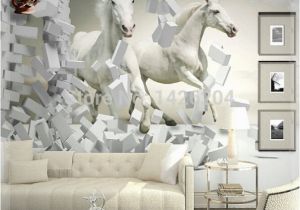 Horse Wall Murals Wallpaper Great Wall 3d White Horse Wall Murals Wallpaper 3d Horse