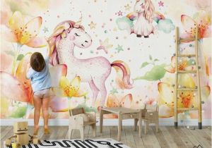 Horse Wall Murals Wallpaper nordic Minimalist Fantasy Pony Wallpaper Wall Murals Idcwp