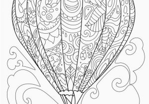 Hot Air Balloon Coloring Page for Adults Free Coloring Page