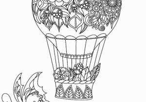 Hot Air Balloon Coloring Page for Adults Hot Air Balloon Adult Coloring Pages