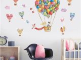 Hot Air Balloon Wall Mural Cute Hot Air Balloon and Heart Wall Decal Art Wall Stickers Home Room Decor Home Decal Stickers Home Decals From Aliceer $24 61 Dhgate