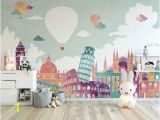 Hot Air Balloon Wall Mural Kids Wallpaper Historical Places Wall Mural Hot Air Balloon