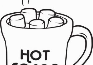 Hot Cocoa Coloring Page Free Hot Chocolate Clipart