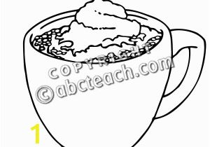 Hot Cocoa Coloring Page Hot Free Clipart 97