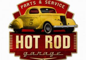 Hot Rod Garage Wall Murals Hot Rod Garage Metal Art Sign Plasma Cut Custom Shape