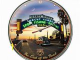 Hot Rod Garage Wall Murals Metal Clock Bobs Big Boy Hot Rod Classic Car Cruise