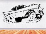 Hot Rod Wall Murals 57 Chevy 2 Muscle Car Decals Muscle Car Sticker Hot Rod